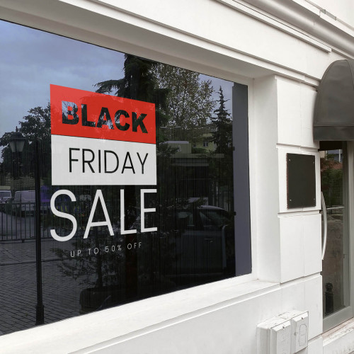 Black Friday sales sticker decor for window 05